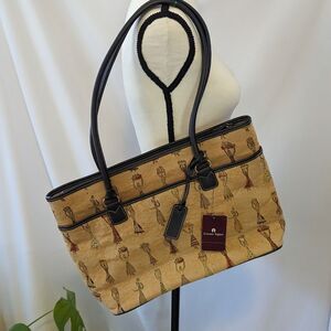 NWT - Etienne Aigner Natural Tribal Print Carry Away Shoulder Bag Purse